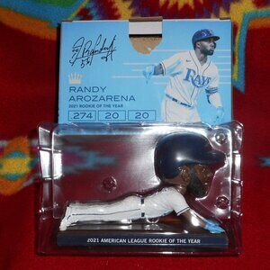 Randy Arozarena Rookie of The Year Bobblehead Tampa Bay Rays #56 2021 w/Box SGA